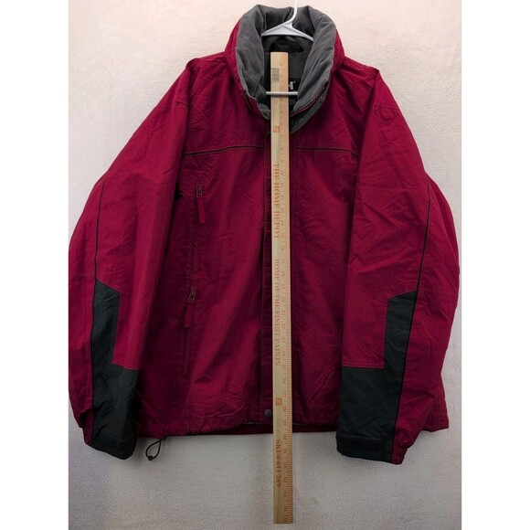 Helly Hansen Helly Tech Hidden Hood Red Waterproof Ski Snowboard Jacket Mens XL - Picture 5 of 16